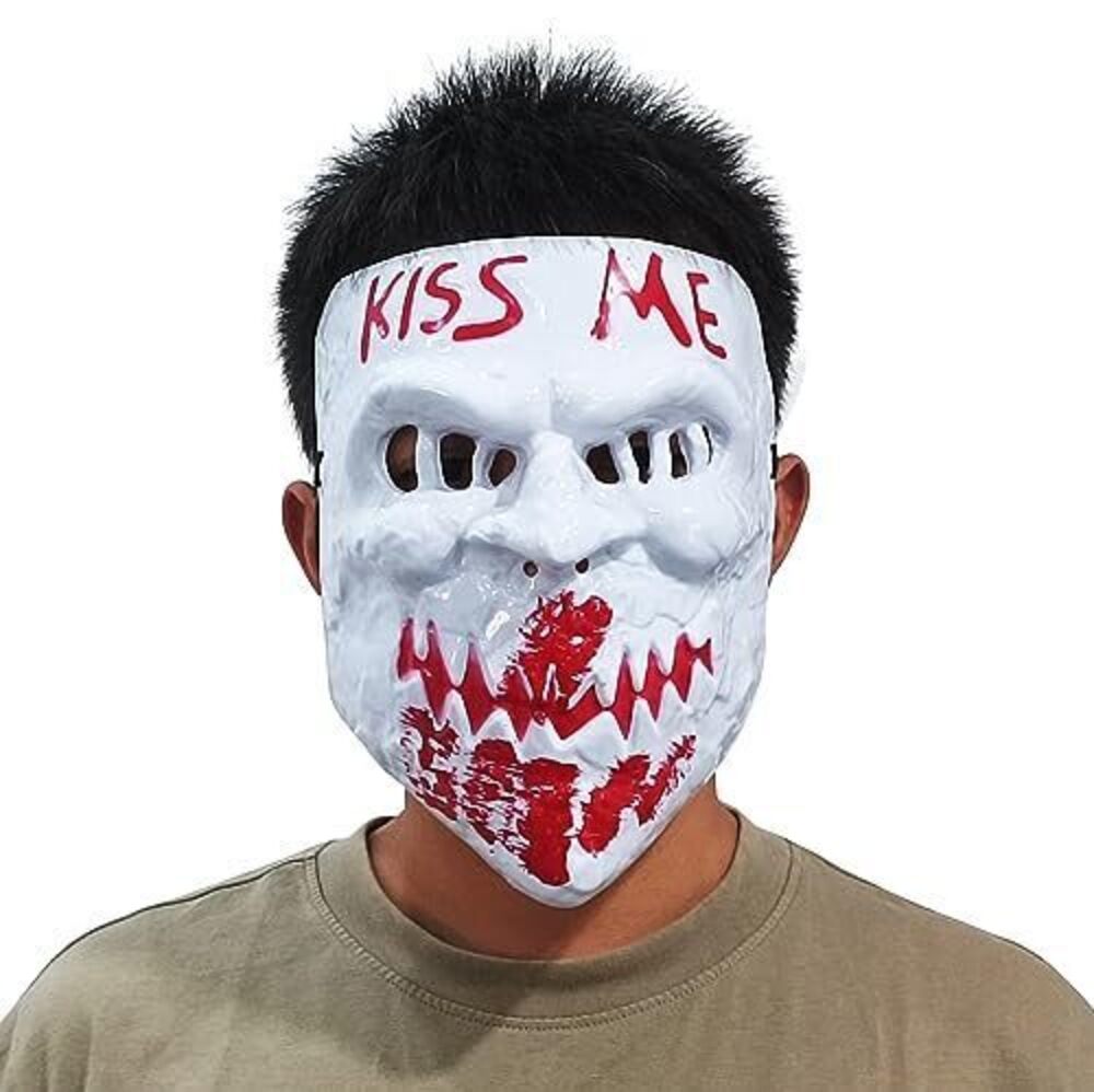 3398 2023 PVC Horror Killer Election Years Kiss Me Blood Mask Adult